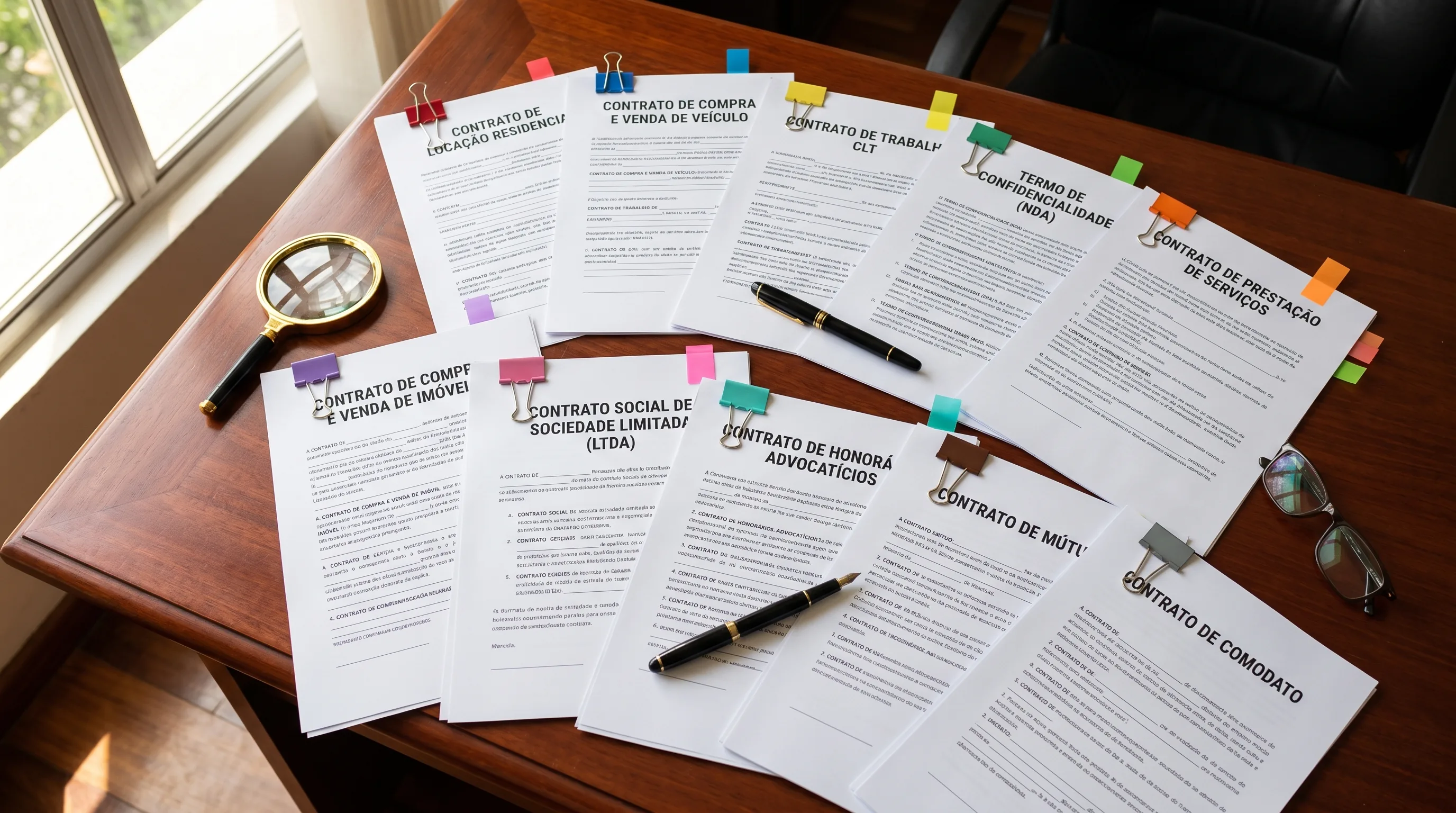 12 modelos de contrato com IA e protocolo de sigilo do advogado sênior