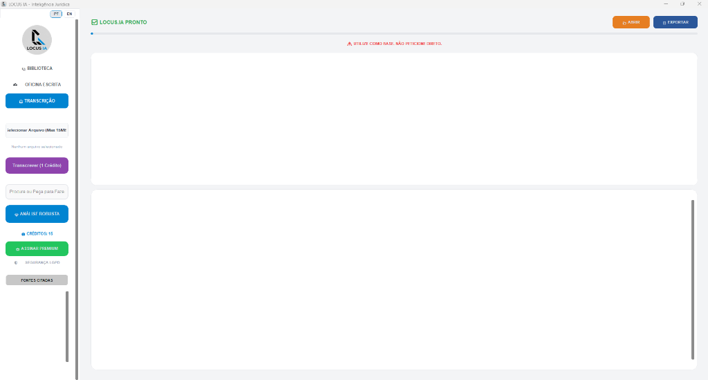 Transcrição Locus.IA